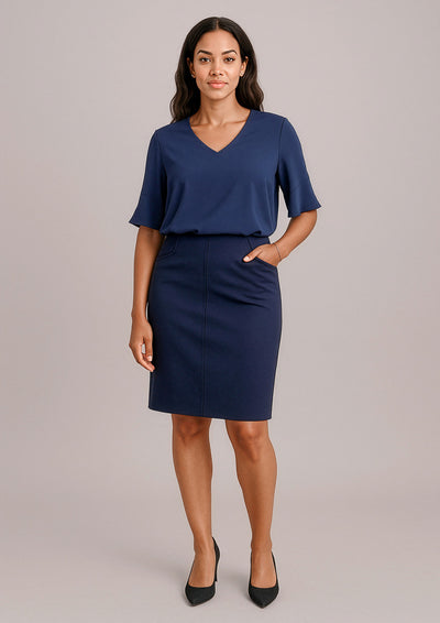 Siena Womens Bandless Pencil Skirt  20717