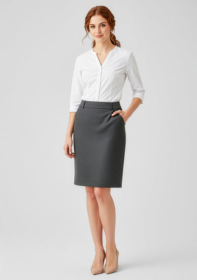 Comfort Wool Stretch Womens Multi-Pleat Skirt  24015
