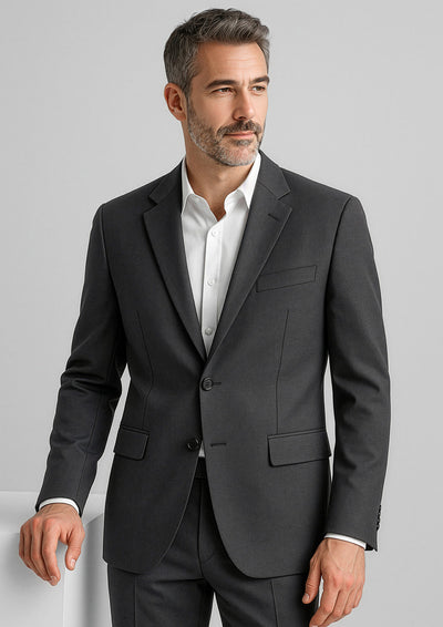 Comfort Wool Stretch Mens 2 Button Classic Jacket  84011