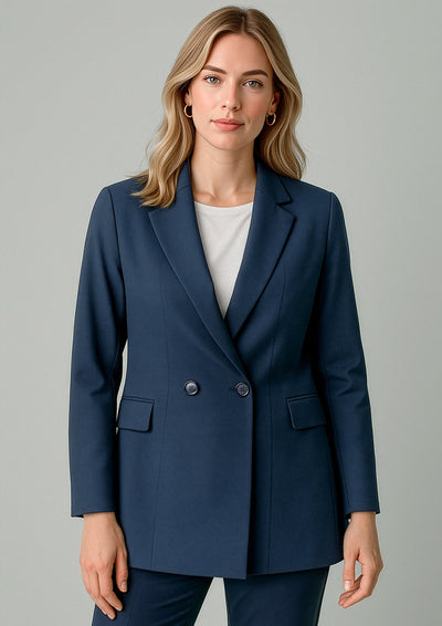 Renew Womens Double Breasted Longline Jacket  RJ400L