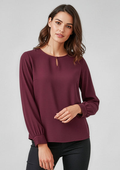 Evelyn Womens Long Sleeve Blouse  RU569LL