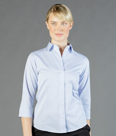 1251WL Square Textured 3/4 Sleeve Shirt