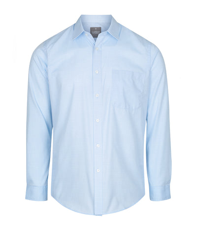 1295L Textured Mini Check Long Sleeve Shirt