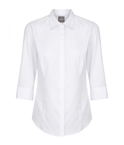 1908WZ White 3/4 Sleeve Shirt