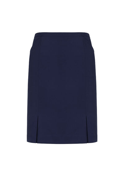 Womens Front Pleat Detail Straight Skirt