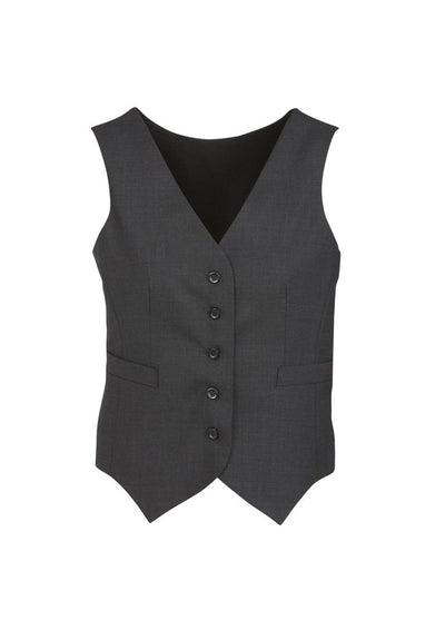 Womens Peaked Vest with Knitted Back