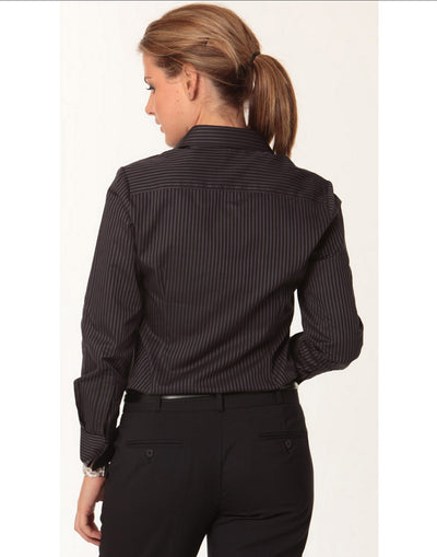 Women's Dobby Stripe long sleeve shirt