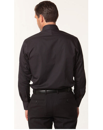 Men's Dobby Stripe long sleeve shirt