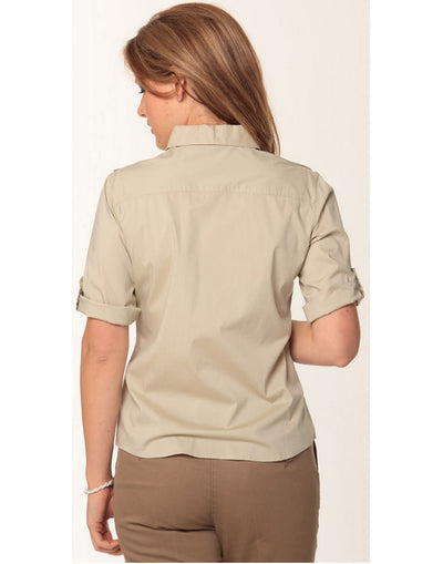Women's Short Sleeve Military Shirt