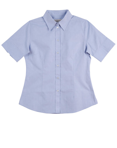M8040S Women's CVC Oxford Short Sleeve Shirt