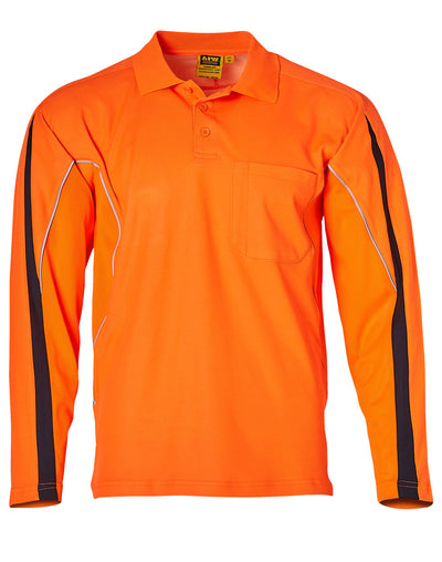 SW33A Hi-Vis Legend Long Sleeve Polo Men's